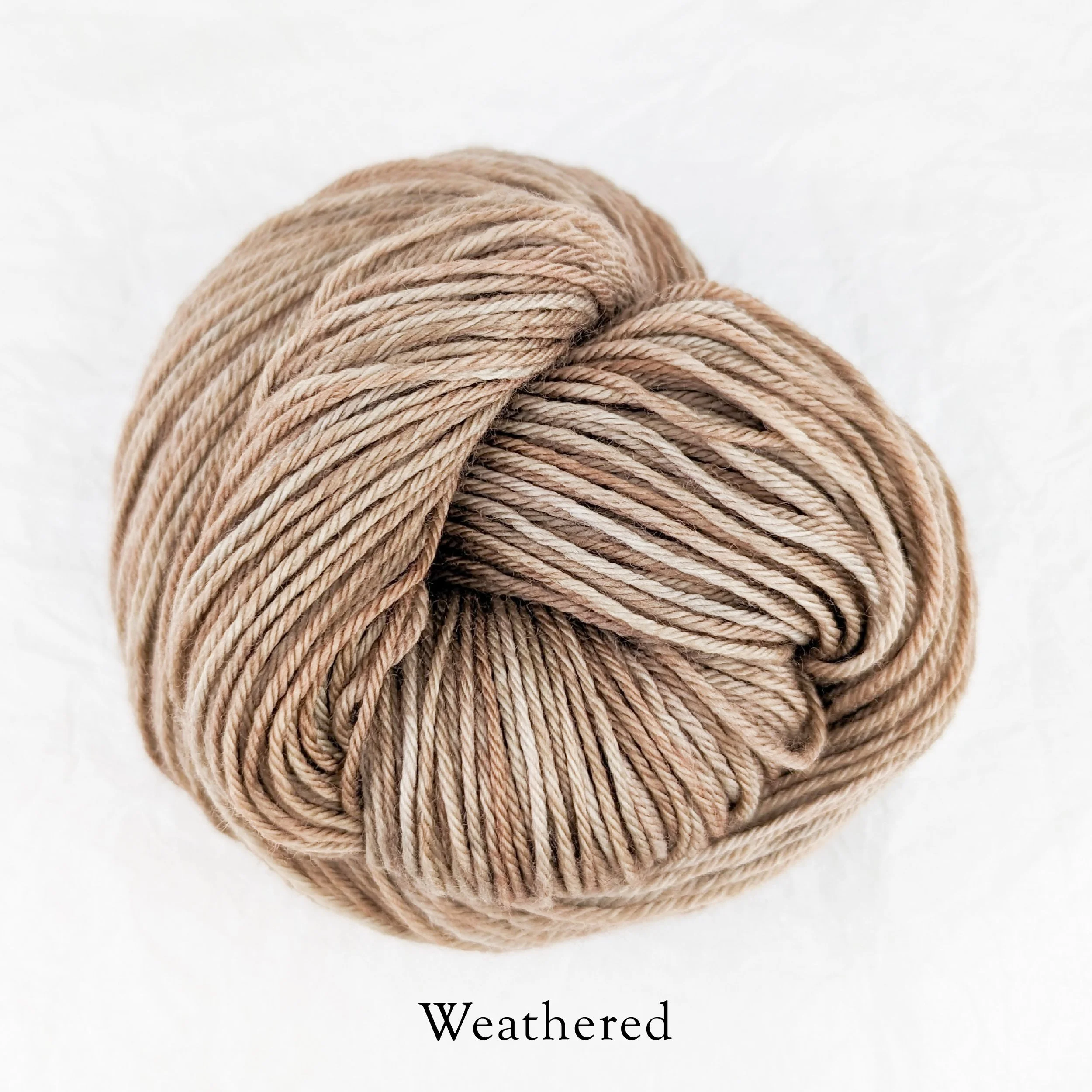 Grey Drizzle Fibers - Merino Storm - DK weight superwash knitting